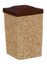 20 in square aggregate receptacle - drop-in top