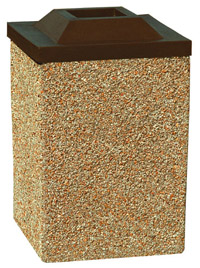 24 in square aggregate receptacle - drop-in top